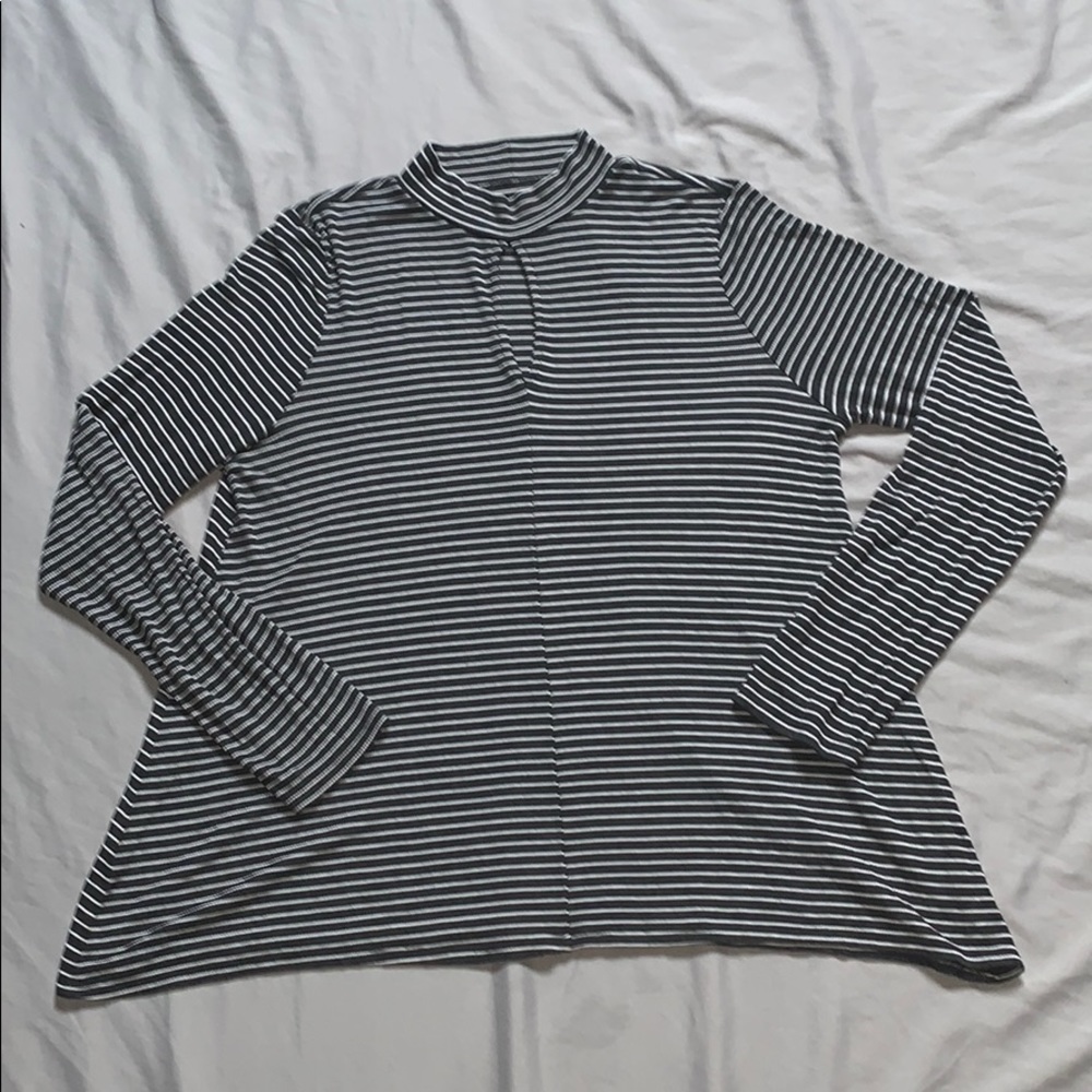American Eagle Ribbed Long Sleeve - Striped